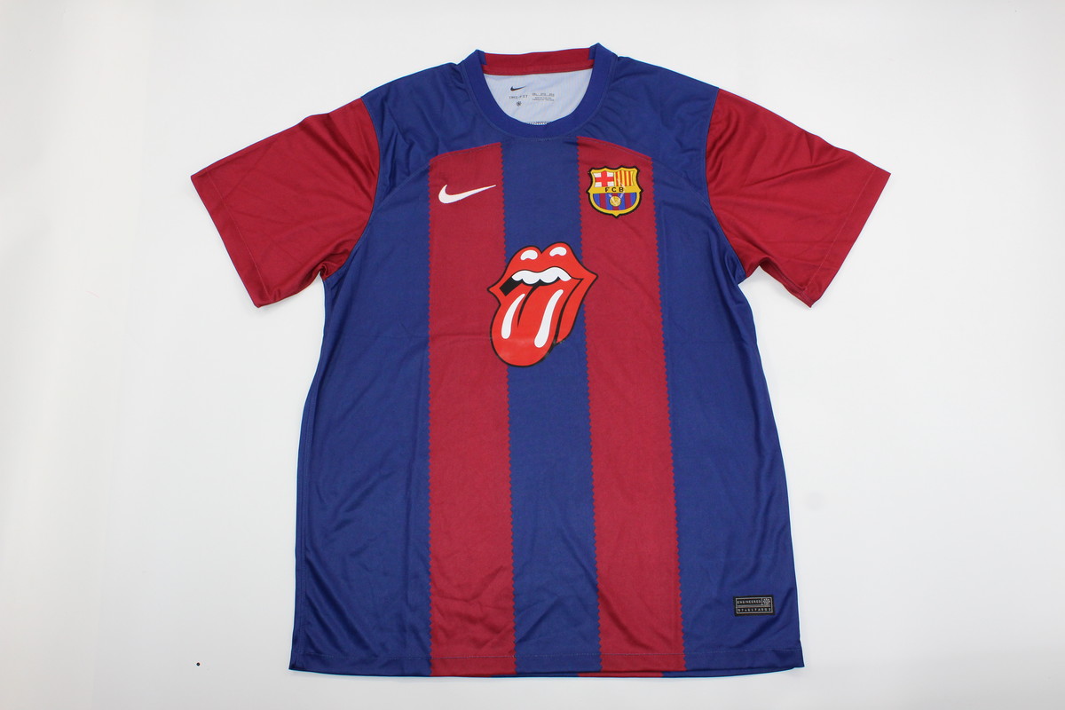 AAA Quality Barcelona 23/24 Special X Rolling Stones Jersey